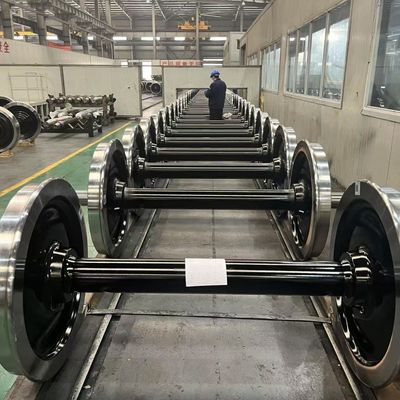 Conjunto de rodas ferroviárias de 1000 mm para vagões de carga de eixo de 22,9 T