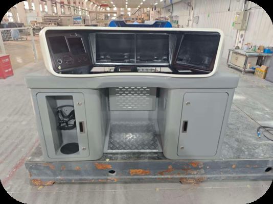 Painel de controle do maquinista do metrô