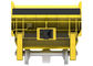 Vagão amarelo da carga do trilho, carro de trilho da mineração do ³ de 20m para o minério levando da mina